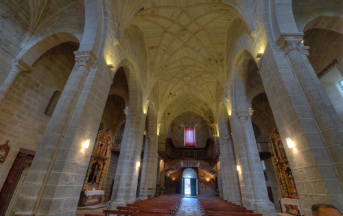 Nave principal iglesia de San Clodio de Leiro